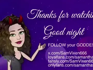 Chaturbate Live Sex of samanthavixen