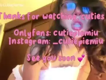 Chaturbate Sex Chat of cutiepiemiu