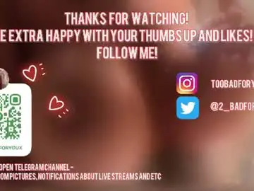 Chaturbate Live Sex of 2badforyou