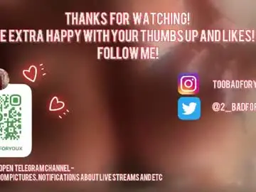Chaturbate Sex Chat of 2badforyou