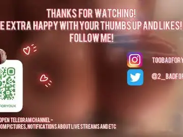 Chaturbate Best live sex cam show of 2badforyou