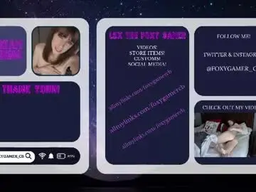 Chaturbate Live Porn of foxy_gamer