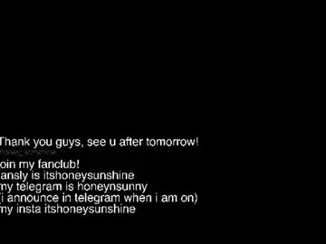 Chaturbate Live Sex of honey_sunshine