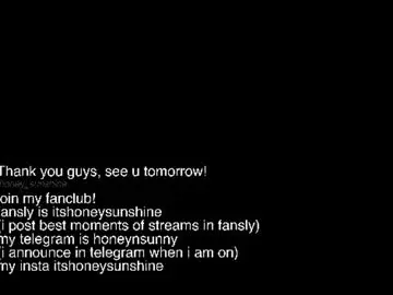 Chaturbate Live Sex of honey_sunshine