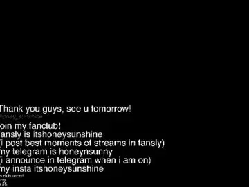 Chaturbate Live Porn of honey_sunshine
