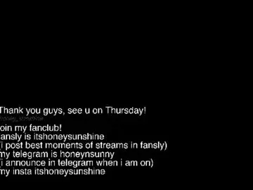 Chaturbate Nude Webcam of honey_sunshine